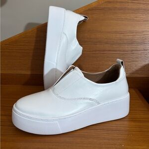 NEXT leather Slip-On Platform Sneakers NWOT